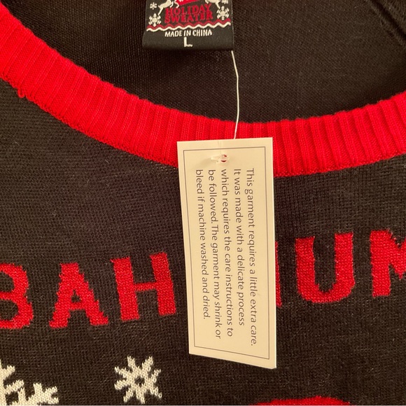 Bah Humpug Holiday / Ugly Christmas Sweater - New - Size XL - Picture 6 of 8